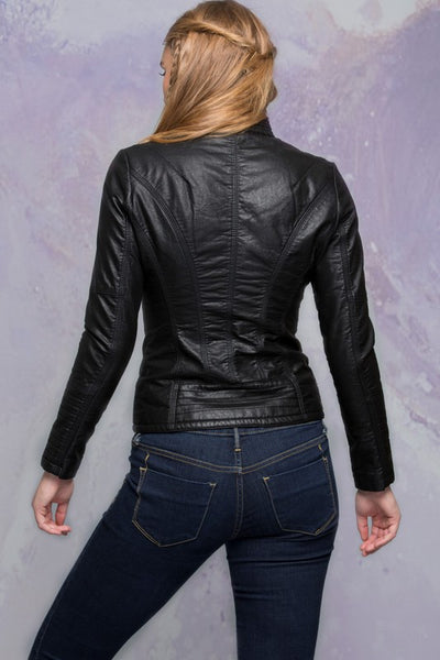Perfectly Unique Boutique  "Black Knight" Vegan Leather Jacket